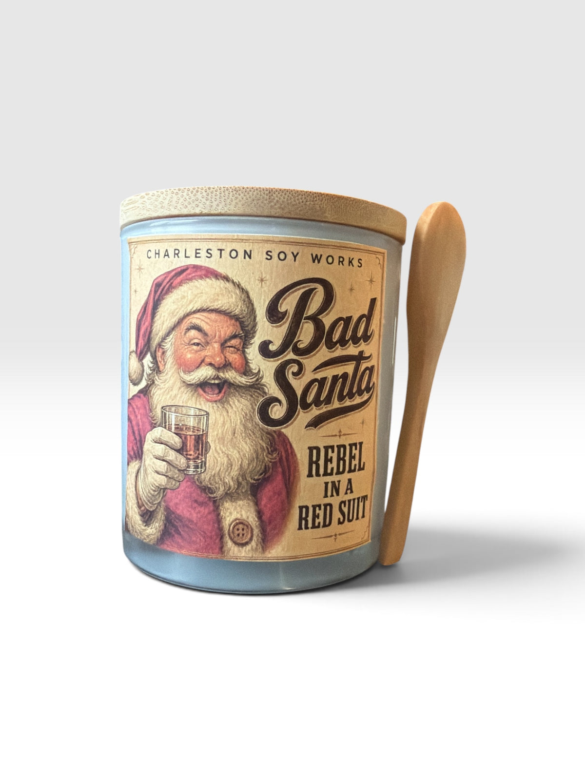 Bad Santa Christmas 10oz Body Oil Candle - Charleston Soy Works