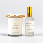 Apples & Bourbon Body Oil Candle & Everything Spray Duo