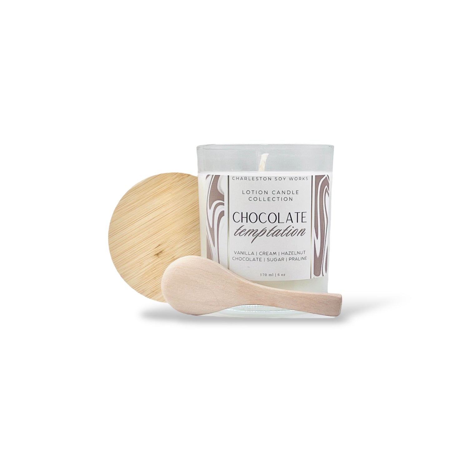 Chocolate Temptation Lotion Candles - Charleston Soy Works