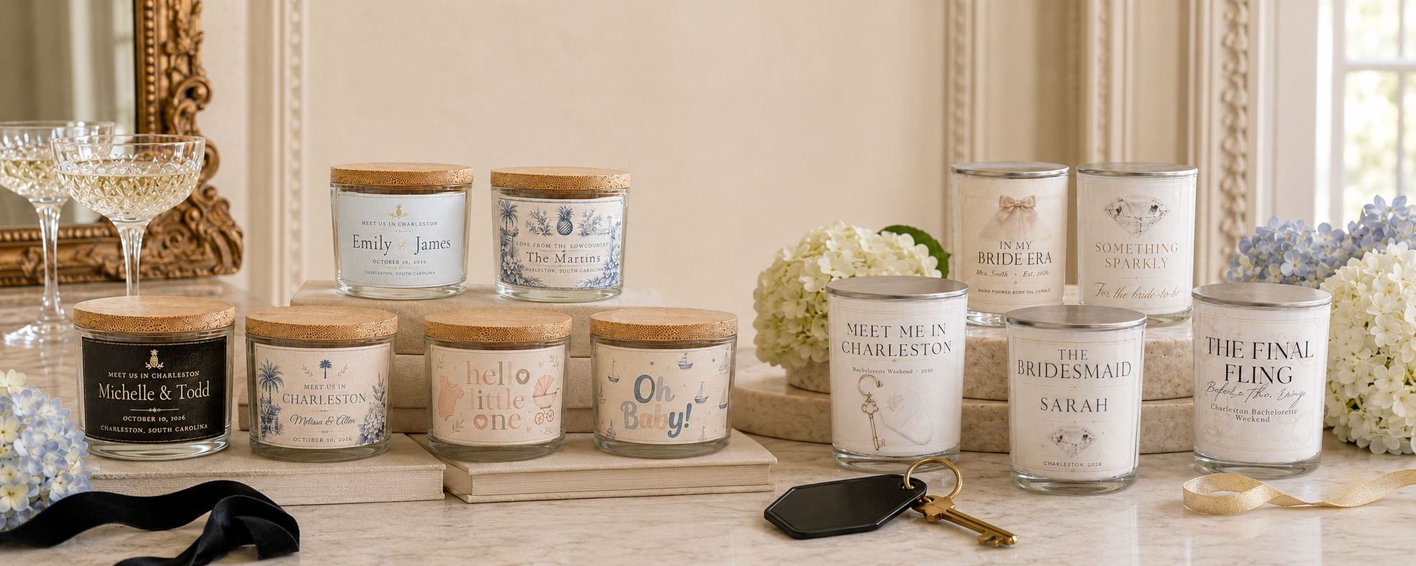 Personalized Candles & Favors