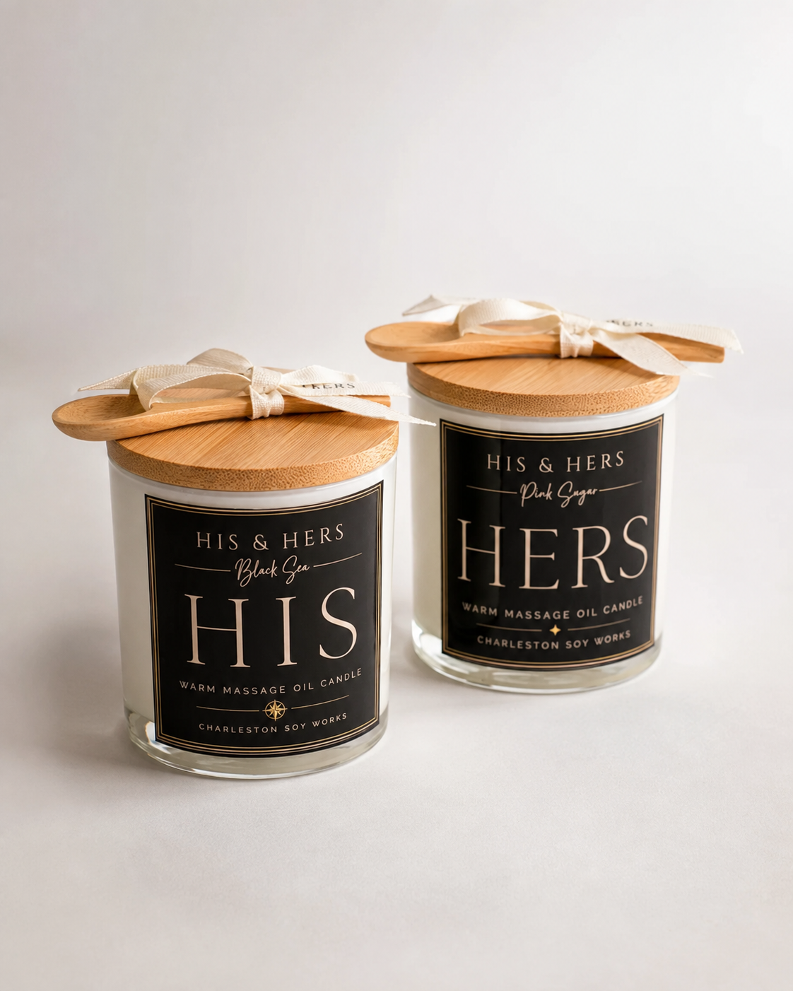 His & Hers Body Oil Candle - Charleston Soy Works
