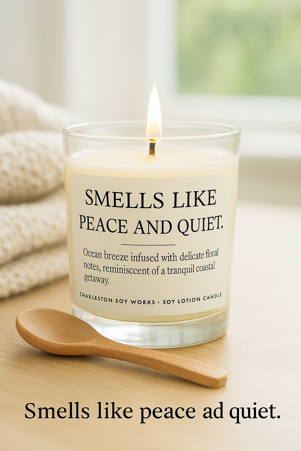 Peace and quiet lotion candle - Charleston Soy Works