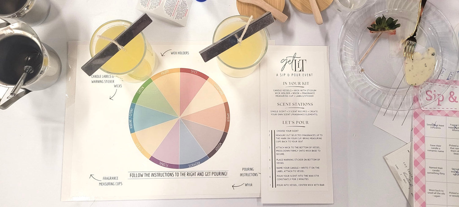 Sip & Pour Lotion Candle Party - Charleston Soy Works