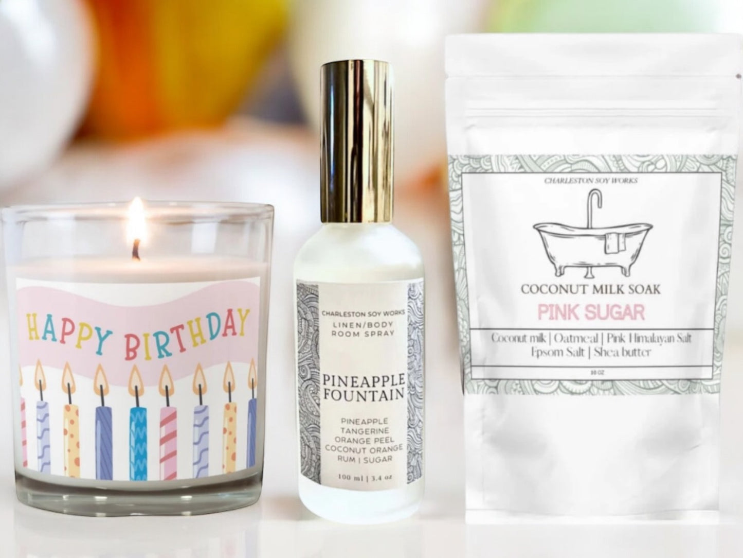 Happy Birthday Lotion Candle Bundle