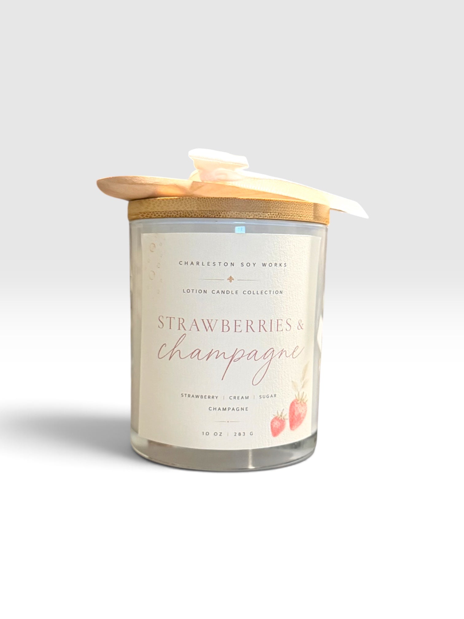 Strawberries & Champagne Lotion Candle - Charleston Soy Works