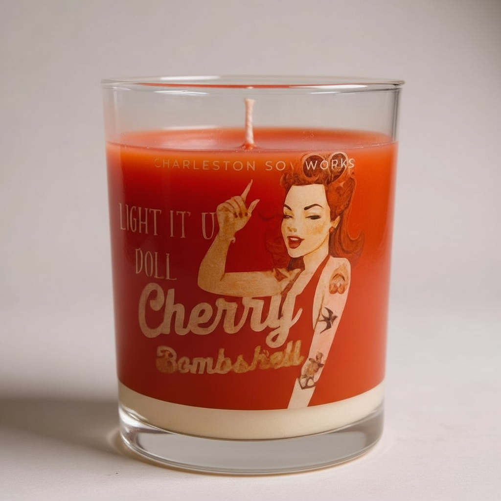 Cherry Bombshell Lotion Candle