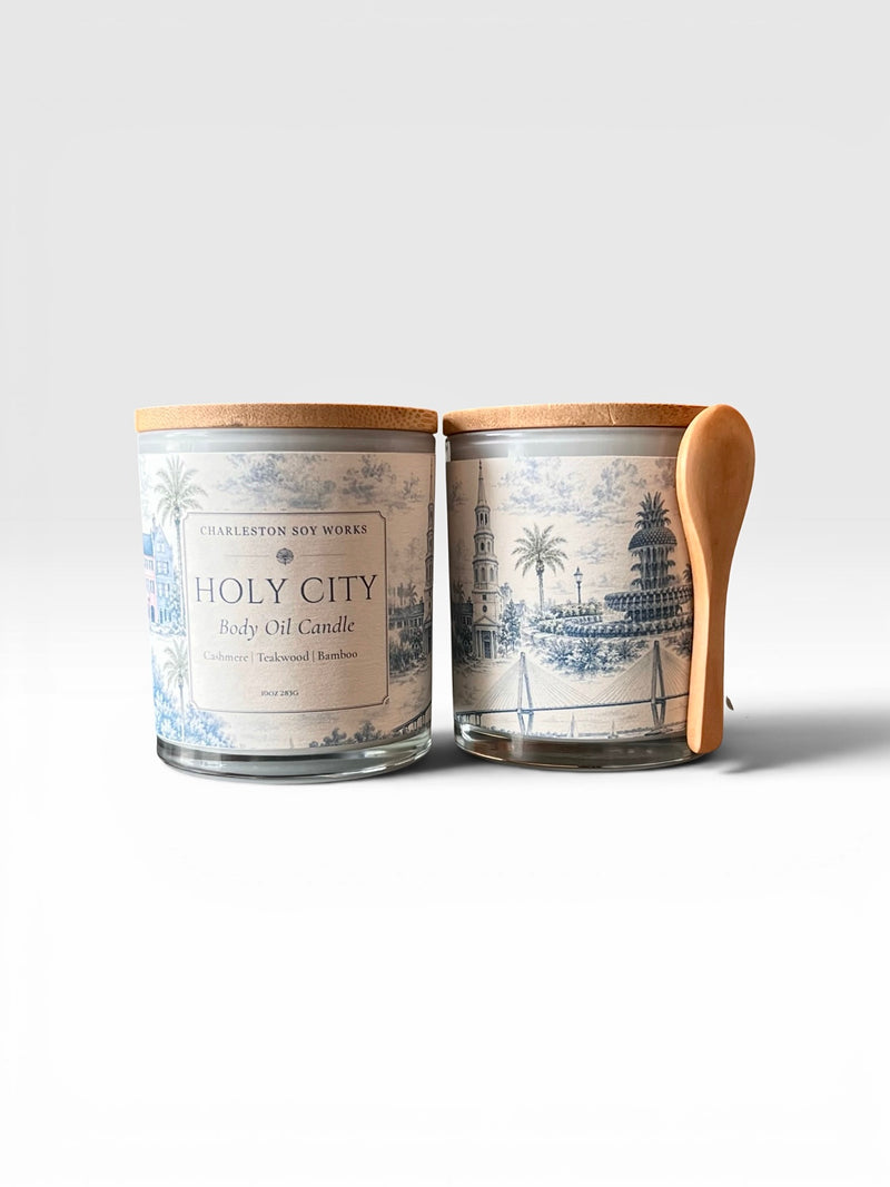 Holy City Massage Candle Body Oil — 10 oz - Charleston Soy Works