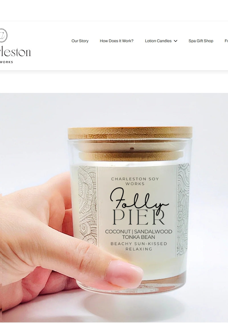 Soy Lotion Candle - Charleston Soy Works