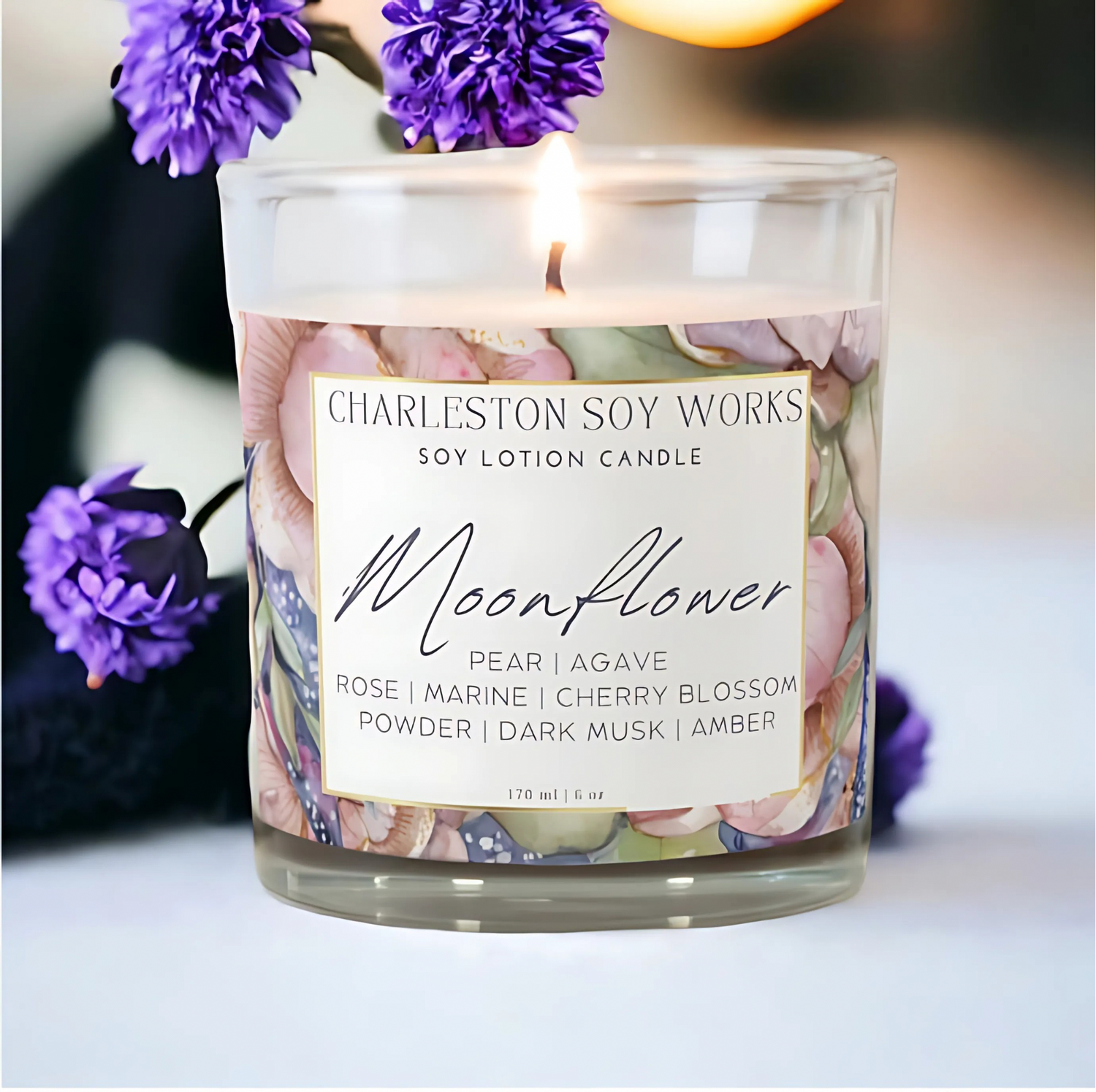 Moonflower Lotion Candle - Charleston Soy Works