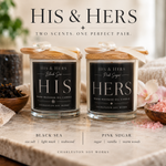 His & Hers Body Oil Candle - Charleston Soy Works