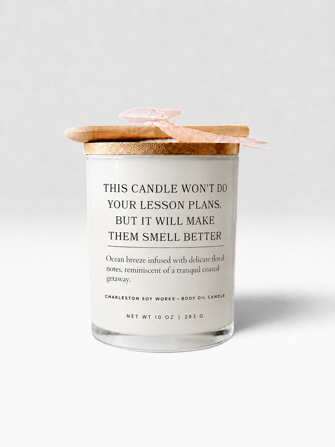 Teachers Appreciation Lotion Candle Gift - Charleston Soy Works