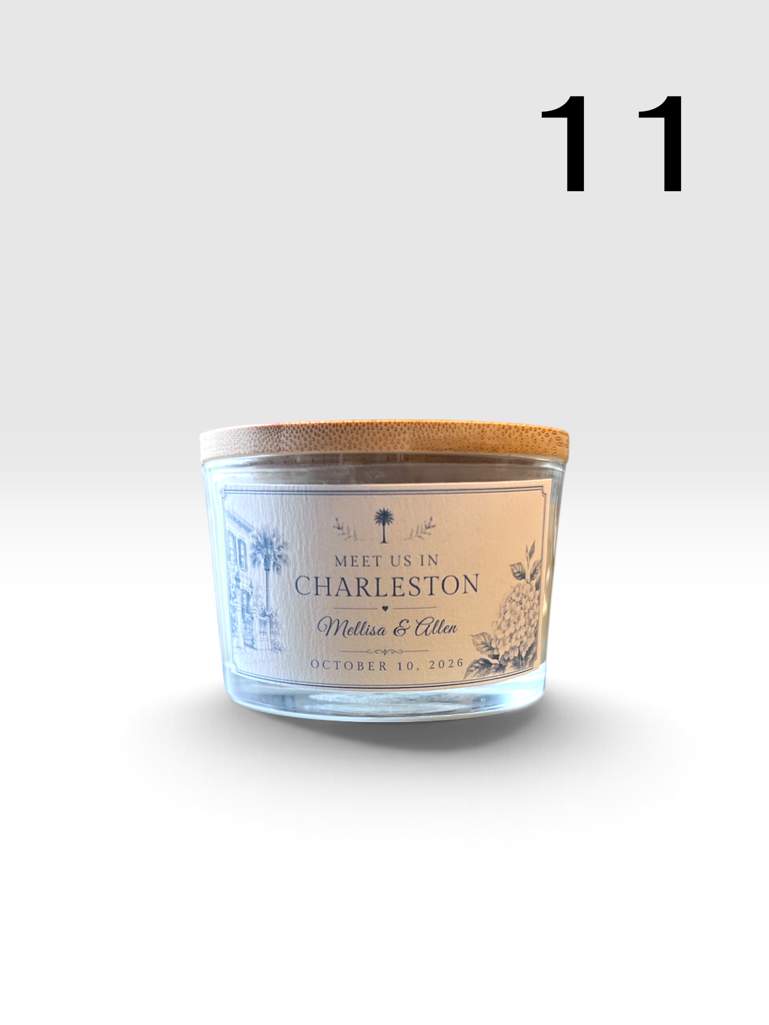 Personalized 4 oz Candle Favors - Charleston Soy Works