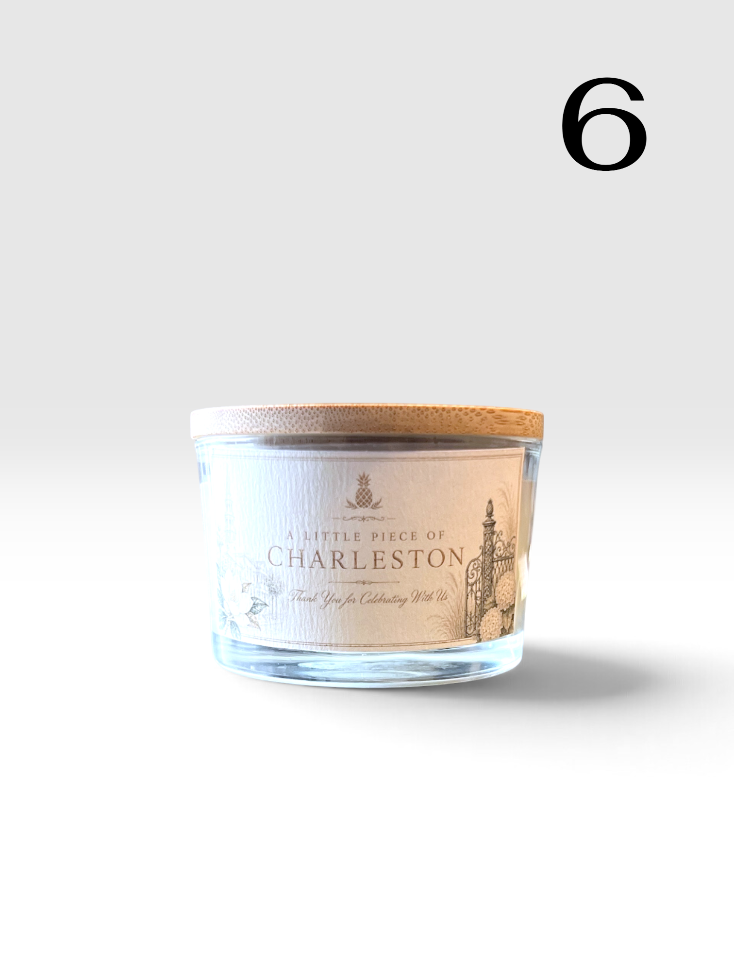 Personalized 4 oz Candle Favors - Charleston Soy Works