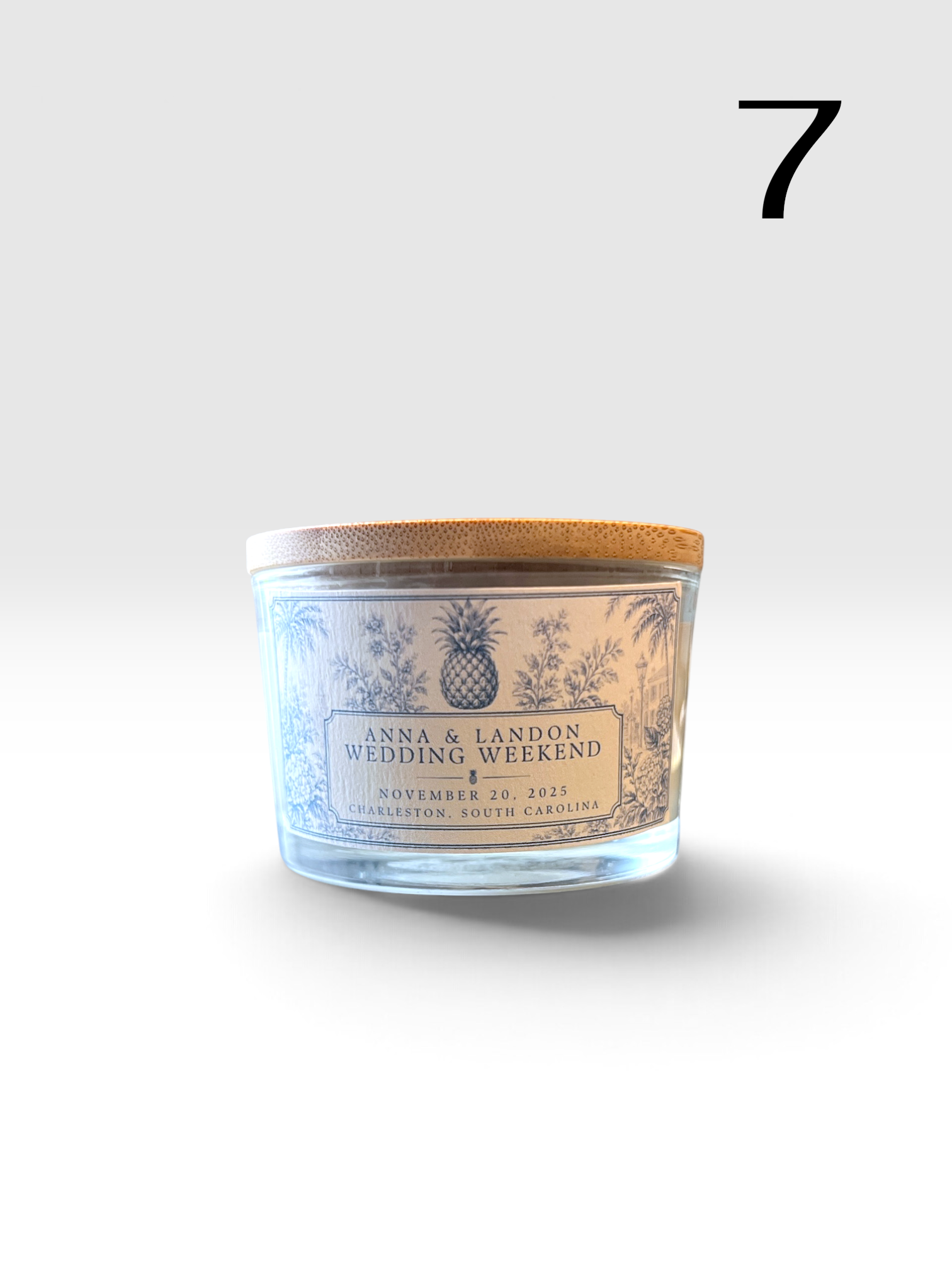 Personalized 4 oz Candle Favors - Charleston Soy Works