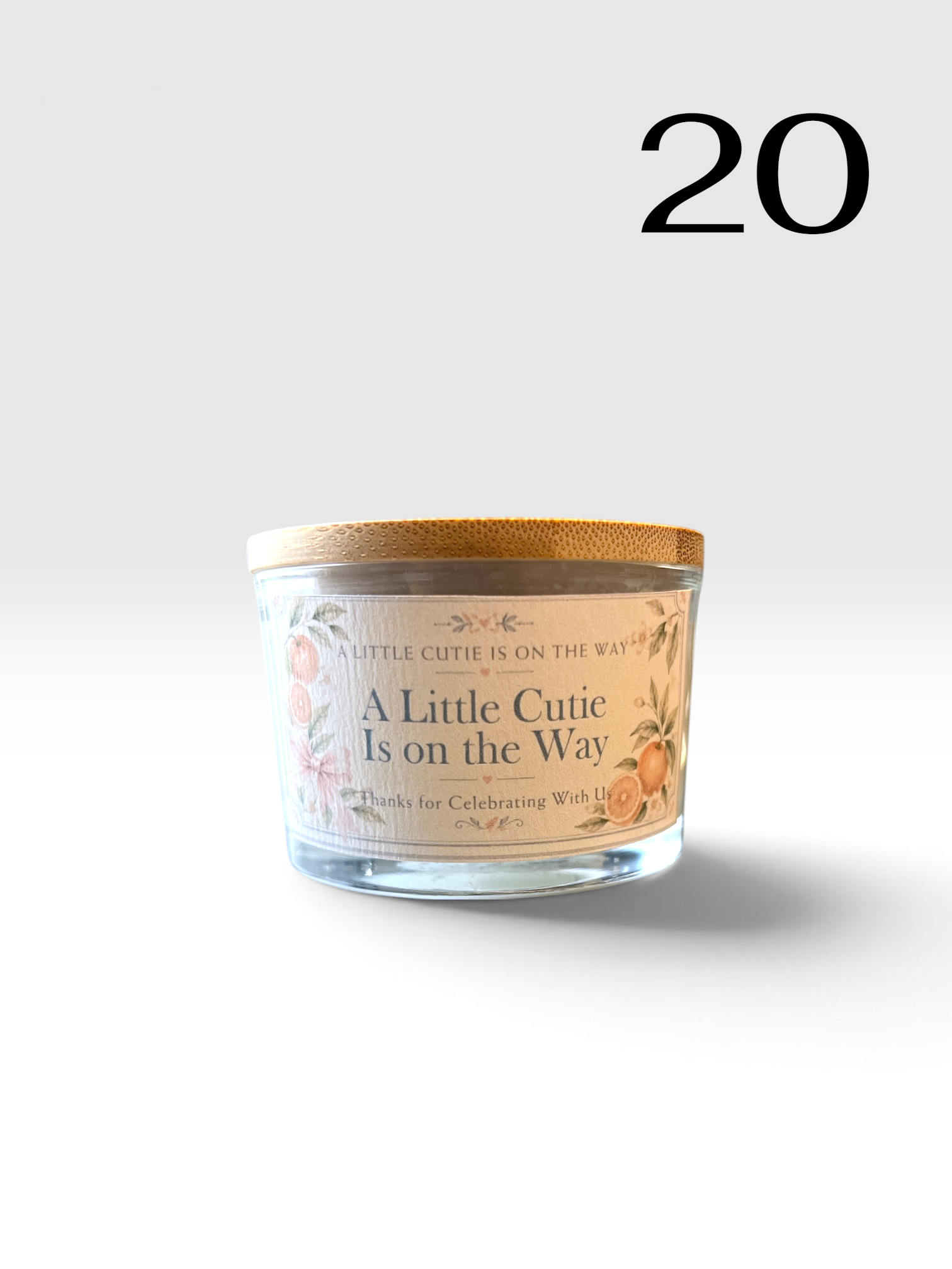 Personalized 4 oz Candle Favors - Charleston Soy Works